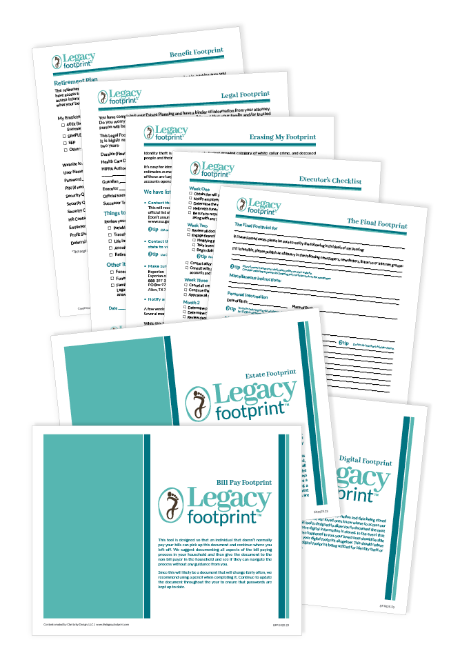 Legacy Footprint File Folders (Documents & Folders Included)